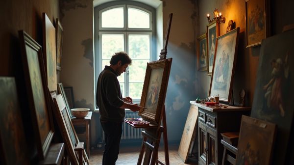 Rénovation d’œuvres d’art avec un artiste plasticien à Chambly